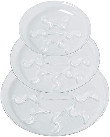 Idyllize Clear Plant Saucers, 6, 8 and 10 in, 15 pack