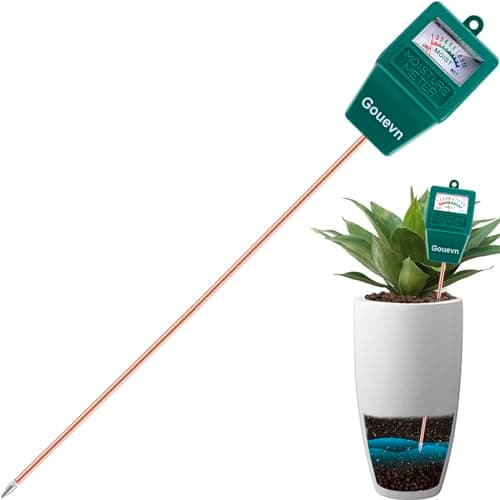 Gouevn Long Probe Soil Moisture Meter, 11.96 in probe, battery-free
