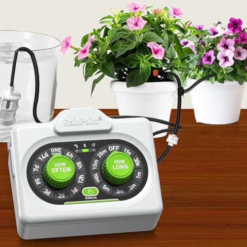 RAINPOINT Automatic Plant Waterer, battery pump, adjustable emitters