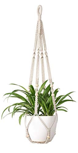 Mkono Macrame Plant Hanger, 35 in drop, single