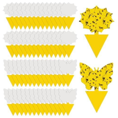 Cleanuper Yellow Sticky Gnat Traps, 58 pack, stake mounted
