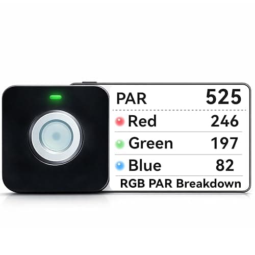 VBR-100 Quantum PAR Meter, PPFD to 6,000 umol/m2/s, app logging