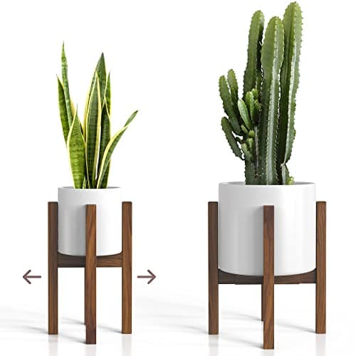 Sophia Mills Adjustable Acacia Plant Stand, 16 in tall, fits 8 to 12 in pots