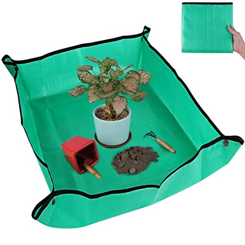 Azureblue Repotting Mat, 39.4 by 39.4 in, snap corners