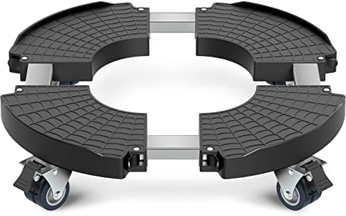 VANCASTLE Plant Caddy, 450 lb, adjustable 15 to 22 in, lockable wheels