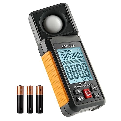 TopTes TS-710 Light Meter, lux and foot-candles, 180 degree rotating sensor
