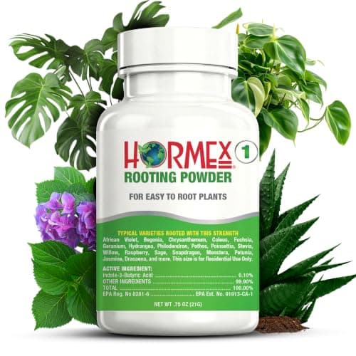 Hormex Rooting Hormone Powder #1, 0.10% IBA, for softwood cuttings