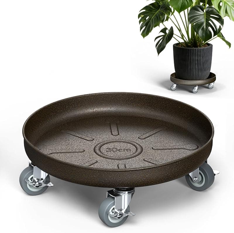 HOLKIE 12 in Plant Stand with Wheels, 320 lb, with brake