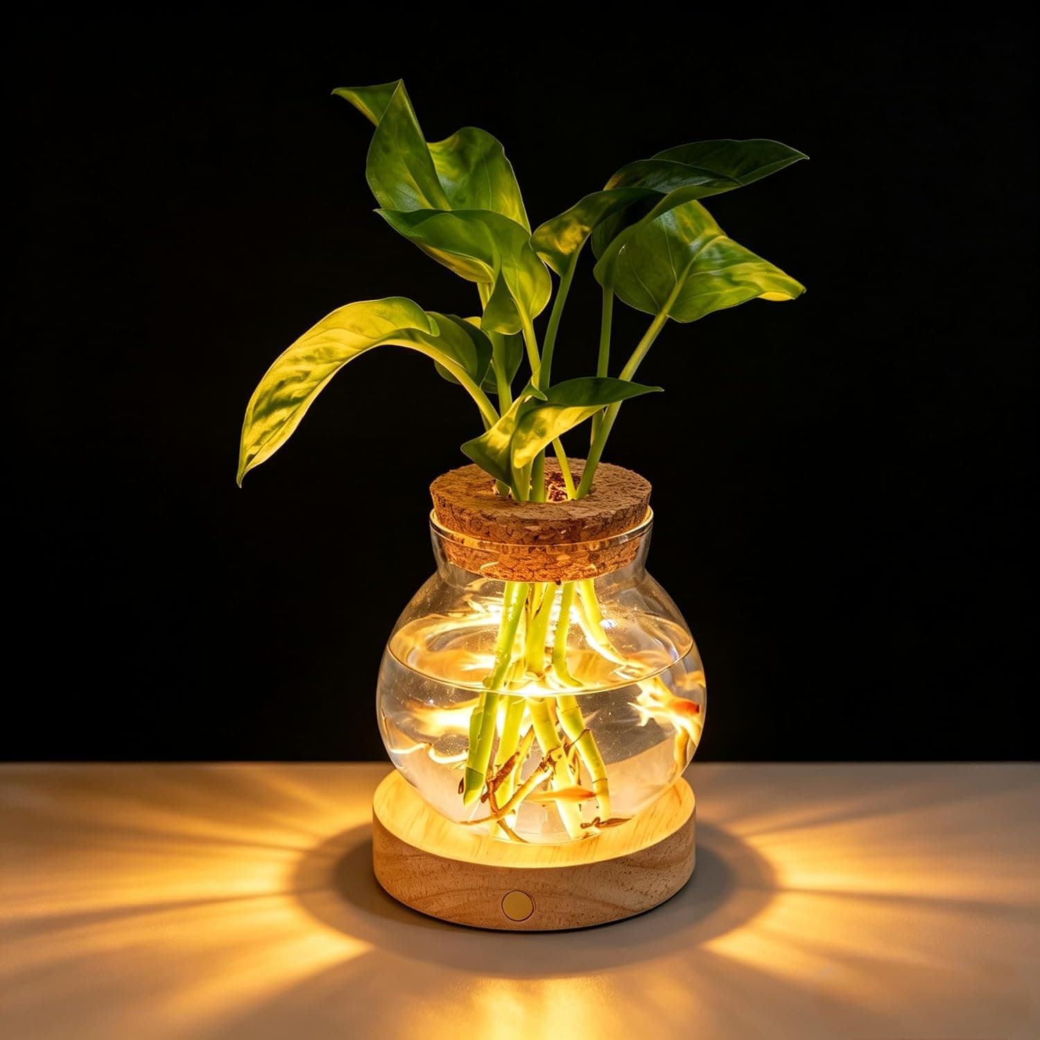 Everkeen Propagation Station with Stepless Dimming LED, wide glass vessel